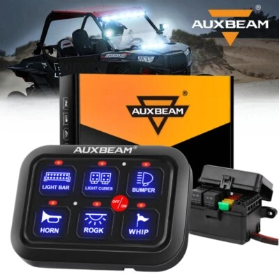 Panel de interruptor de 6 velocidades Auxbeam barra de luz control para 2024 Polaris Rzr Razor 1000 Xp Foto 1 de 4