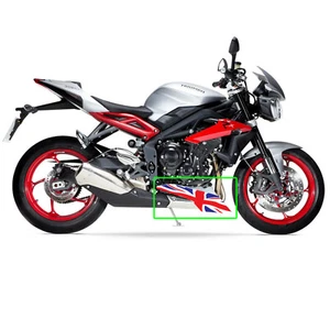 Street Triple 675 2013-15 Union Flag Belly Pan Gráficos Calcomanías Set Color - Imagen 1 de 2