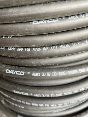Manguera de línea de combustible Dayco 3/16" I.D. (4,8 mm) 500 PSI 🇺🇸 5 ft A603 100R6 Foto 1 de 3