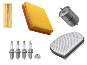 Service Kit Fits Mercedes SLK 200 R170 Air Oil Fuel Pollen Filter Spark Plugs - Picture 1 of 8