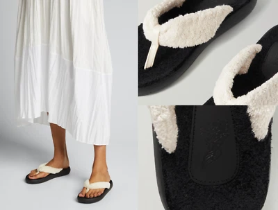 ANTIQUE GREEK SANDALS Charisma Leather Terry Cozy String Sandals Shoes 42 - Image 1 of 4