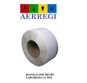 REGGETTA IN PLASTICA POLIPROPILENE PER IMBALLAGGI ROTOLO DA 3500 MT 12MM X 0,50 - Foto 1 di 5