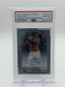 2024 Bowman Chrome LISBEL DIAZ Refractor 1st AUTO 450 /499 PSA 10 - Picture 1 of 2