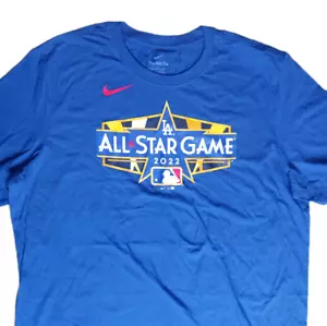 Nike LA Dodgers T Shirt Mens Size XL Blue MLB 2022 All Star Game Tee - Picture 1 of 5