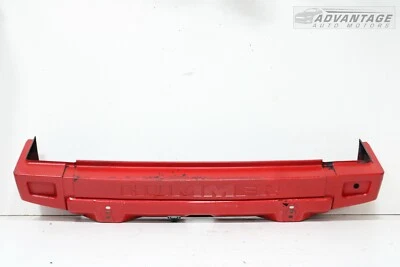 Cubierta de parachoques trasero Hummer H2 2003-2007 Redfire metálico y enchufe de enganche de remolque OEM Foto 1 de 4