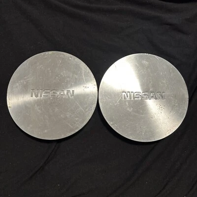 1991-1994 Nissan Maxima OEM Wheel Center Cap Machined Finish 40315 6E100 PAIR - Image 1 of 4