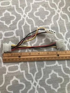 4 pin Molex Internal Y IBM Hard Drive Power Cable Splits one connection into 2 - Picture 1 of 2