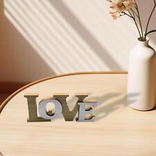 Signe d'amour, découpe, lettres décoratives de mots, ornement en bois, signe