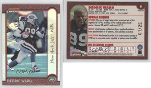 1999 Bowman Chrome Gold Refractors /25 Dedric Ward #6