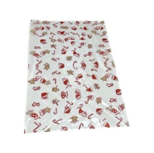 50 PZ Busta natalizia per alimenti trasparente stampa XMAS PARTY 35x50cm 1C92 - Foto 1 di 1