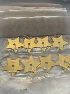 Lot of 16 Authentic Christian Dior Metal Star Gold Pendant Key Chain Key Charm - Picture 1 of 8