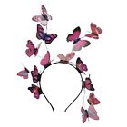 Pink Red Butterfly Headband Dress Up Halloween Cosplay Fairy New