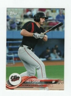 2018 TOPPS PRO DEBUT MINOR LEAGUE CHRIS SHAW SACRAMENTO RIVER CATS #19 - Image 1 of 4