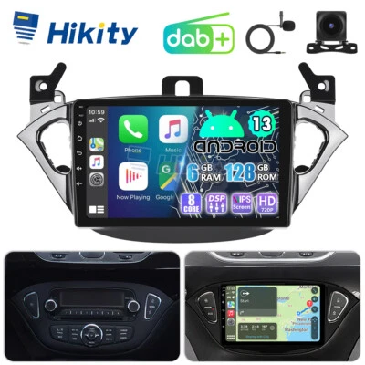 DAB+ 8Core 6+128G Android 15 Autoradio Für Opel Corsa E Adam Navi WIFI CarPlay - Bild 1 von 4