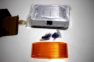 KOHREE RV & MARINE LED PORCH EXTERIOR LIGHT FIXTURE AMBER LENSES REMOVABLE - Bild 1 von 9