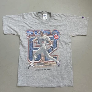 Vintage 1998 ProPlayer T Shirt Chicago Cubs Sammy Sosa 62 HR Size S (18-20) - Picture 1 of 7