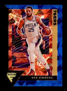 2020-21 Panini Flux Blue Cracked Ice Prizm Ben Simmons #133 Parallel SP