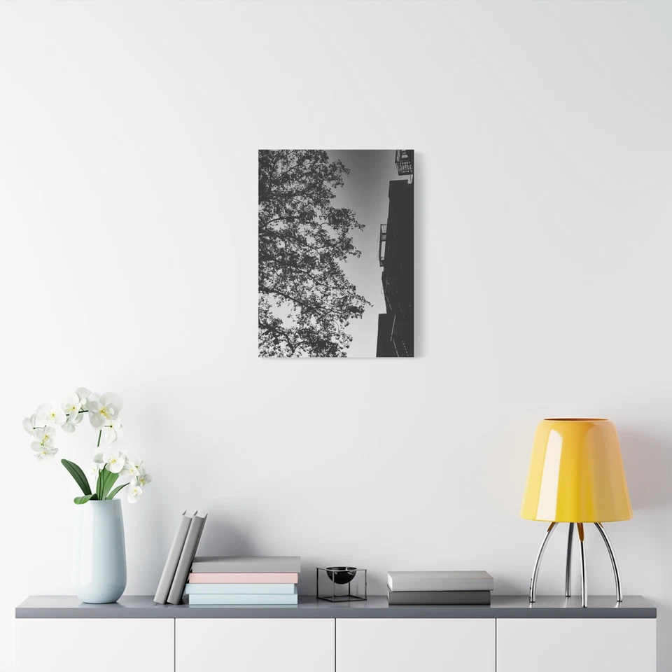 Cityscape Canvas Wall Art | NYC Urban Fine Art Print | Minimalist Design 18x24 - Image 1 of 1
