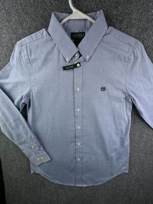 NWOT Lauren Ralph Lauren Boys Size 20 OCBD Button Up Shirt Blue Long Sleeve - Image 1 of 4