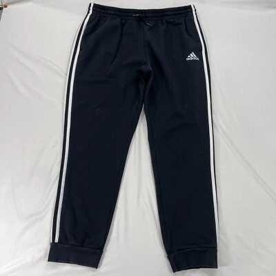 Pantalones deportivos Adidas para hombre XL negros 3 rayas ocio polar cónico Foto 1 de 4