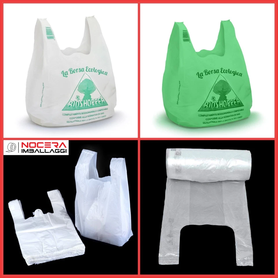 SHOPPER DI PLASTICA / BIODEGRADABILI, MINI, MEDIE, MAXI, A PESO / A PEZZI, BUSTE - Immagine 1 di 1