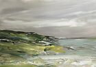 Original painting - BY THE SEA  NO. 2 - abstract landscape/seascape