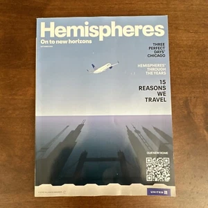 Final United Airlines Hemispheres Inflight Magazine September 2024 Edition Rare - Picture 1 of 3
