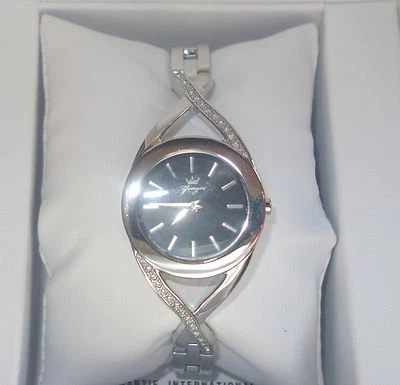 Reloj Yonger and Bresson para mujer DMC 1498/01 redondo esfera negra acero cristal nuevo Foto 1 de 4