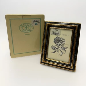 Jennifer Moore Elegant Moldings Picture Frame Stand 3.5” x 5” Ornate Gold Black - Picture 1 of 6