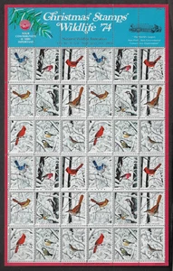 USA Special Cindrella Stamps — 1974, Christmas / Wildlife '74 / Birds. Ref. 2028 - Picture 1 of 2