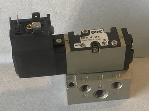 Electroválvula SMC NVFS2110-5DZ, suministro de 0,1-1,0 MPa con bloque - Imagen 1 de 6