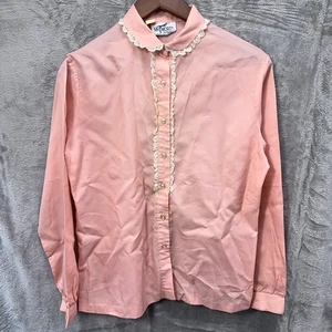 De colección Mr Mort Mujer Eduardiano Encaje Borde Abotonado S Rosa Pradera Victoriana - Imagen 1 de 9