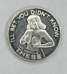 Vintage 1 Oz .999 Silver Trade Unit ‼️ADULT THEMED - WE HANDLE THESE 👀 ‼️ - Picture 1 of 2