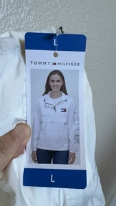 Tommy Hilfiger Damen Windbreaker; Farbe - Weiß; Größe - L - Bild 1 von 2