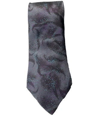 Corbata de seda abstracta moteada multicolor vintage Valentino Cravatte hecha en Italia Foto 1 de 4