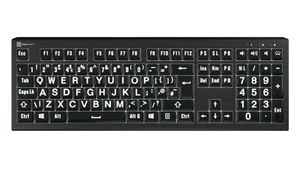 Clavier Logique LKB-LPWB-A2PC-UK Clavier Bureau USB QWERTY Anglais Noir, Blanc... - Photo 1/1