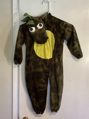 Macacão com capuz Roarin Rex dinossauro fantasia de Halloween tamanho 2T - Imagem 1 de 4