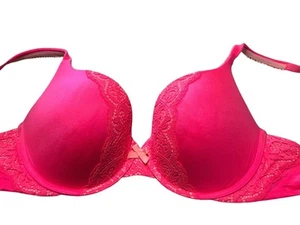 Victoria's Secret Womens Body By Victoria Lined Underwire Hot Pink 36D Bra - Picture 1 of 3