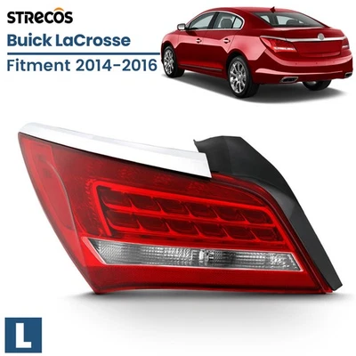 For 2014 2015 2016 Buick LaCrosse LED Tail Light With Blubs Left Driver Side Foto 1 de 4