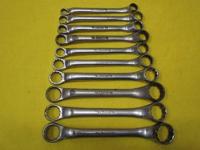 Snap On Tools 10 шт. SAE 12-PT смещенный коробчатый торцевой гаечный ключ лот XS226 XS2024 XS1820 - Изображение 1 из 4