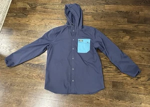 LL Bean Raincoat Hooded Waterproof Jacket Women's L Teal Quilted Liner 504298 - Picture 1 of 5