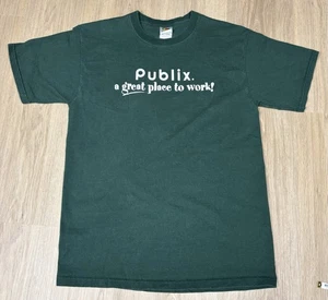 Publix Employee Shirt "Publix A Great Place to Work!" Size MEDIUM HTF RARE - Picture 1 of 17