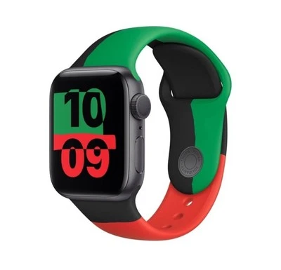 ¡Sellado! Apple Watch Series 6 44 mm Estuche de aluminio Unity negro con correa deportiva Unity Foto 1 de 4