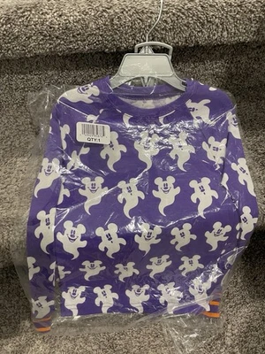 Disney Store Halloween Purple Ghost Pajama set Child Size 6. Top & Bottom. NIP! - Image 1 of 4