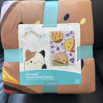 Детское плед Squishmallows супермягкое и мягкое, 50 x 70 дюймов - Изображение 1 из 3