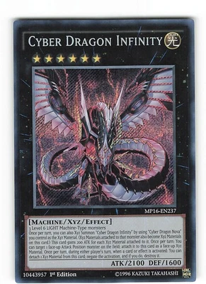 Yugioh CYBER DRACHE UNENDLICHKEIT , mp16-en237 Secret Rare englisch NM 1st - Bild 1 von 2