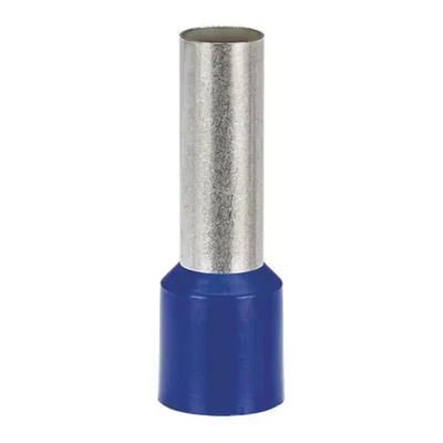Panduit Ferrule 6 AWG Blue Insulated Copper Crimp Terminal Wire End 100 Pack - Image 1 of 3