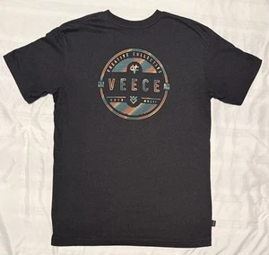 Men's Authentic Buckle Veece Medium Black Big Logo Graphic T Shirt - Picture 1 of 8
