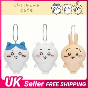 Chiikawa Key Chain Anime Figure Hachiware Usagi Backpack Pendant Doll UK STOCK - Foto 1 di 17