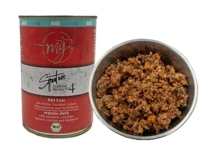 My Bio Ente mit Kürbis, Zucchini, Spinat 410g mÿ Nassfutter für Hunde Alleinfutt - Bild 1 von 5